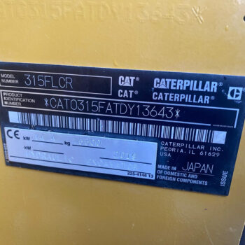 Caterpillar 315 F L CR