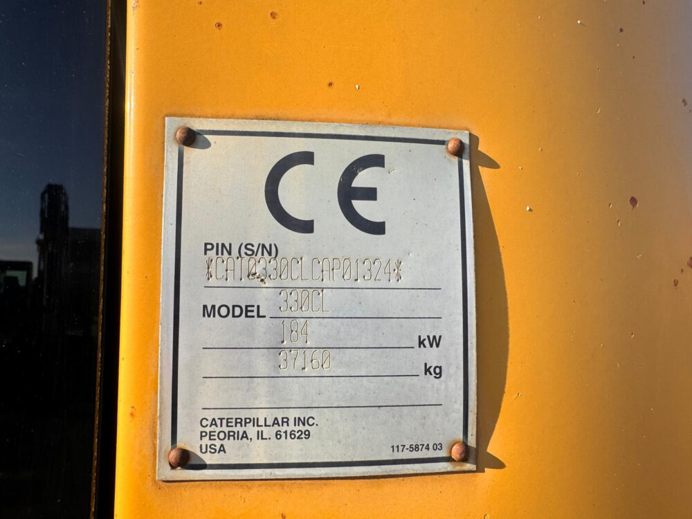 Caterpillar 330 C rupsgraafmachine