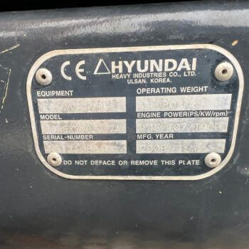 Hyundai R 210 LC-7 rupsgraafmachine