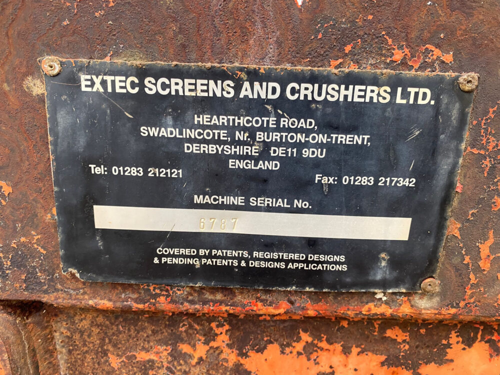 Extec Turbo Track mobiele zeef