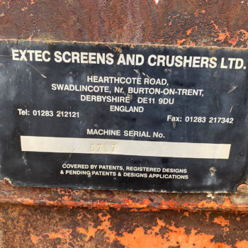 Extec Turbo Track mobiele zeef