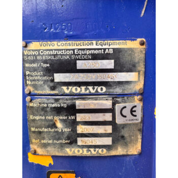 Volvo A25D 6×6 knikdumper