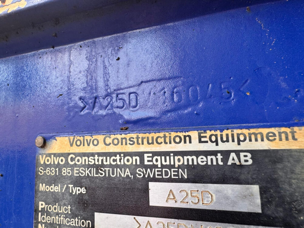 Volvo A25D 6×6 knikdumper