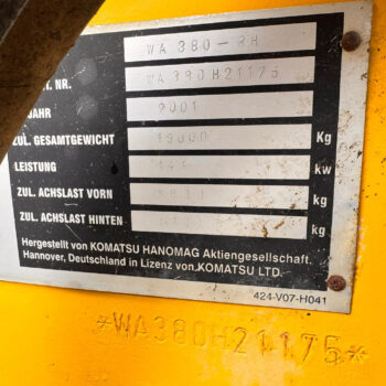 Komatsu WA 380-3 wiellader
