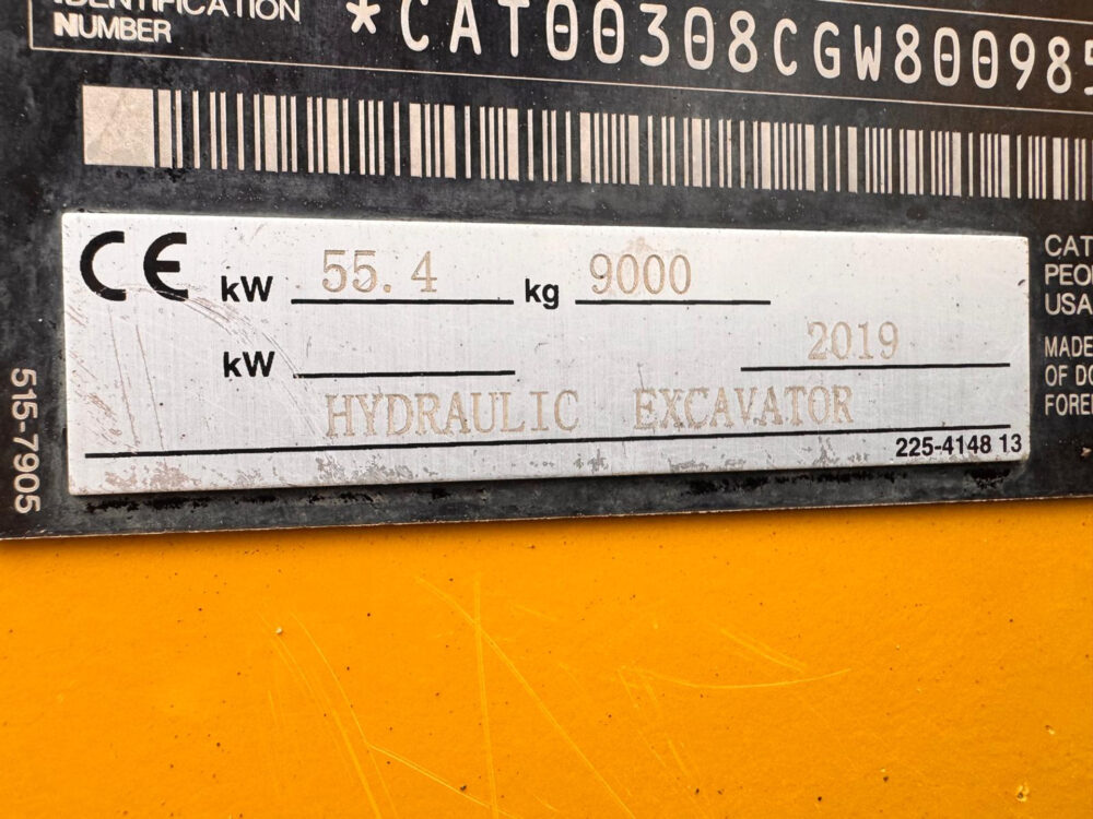 Caterpillar 308 CR Next Gen midigraver