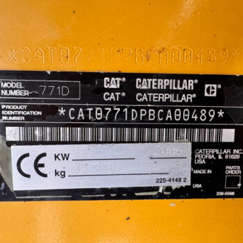 Caterpillar 771D dumper REBUILD and CE!!