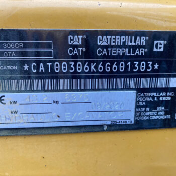 Caterpillar 306 CR midigraver NO 305