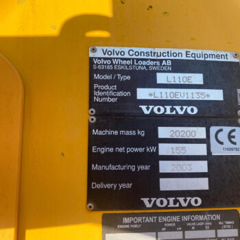 Volvo L110 E wiellader