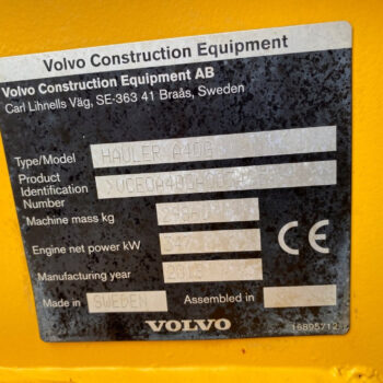 Volvo A40G 6×6 dumper