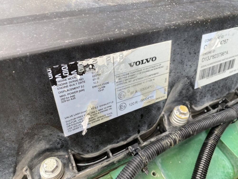 Volvo A40G 6×6 dumper