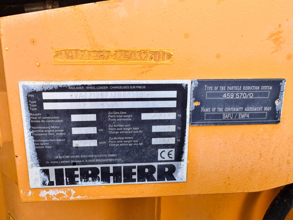 Liebherr L550 wiellader