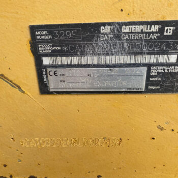 Caterpillar 329 E rupsgraafmachine