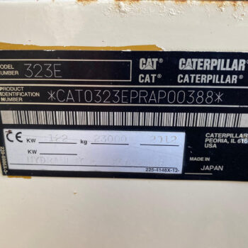 Caterpillar 323 EL rupsgraafmachine