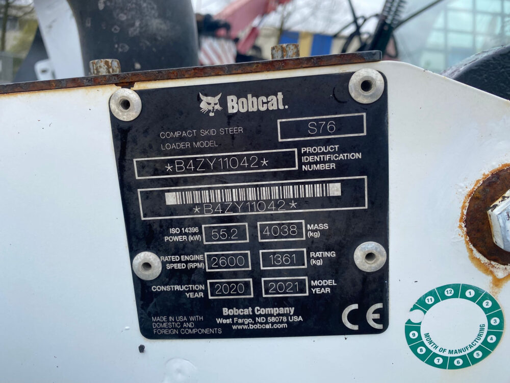 Bobcat S76 schranklader cab + aircon!