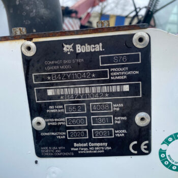 Bobcat S76 schranklader cab + aircon!