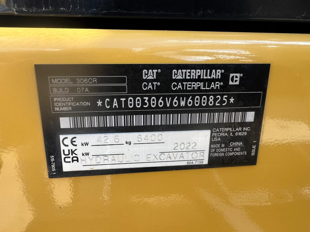 Caterpillar 306 CR minigraver
