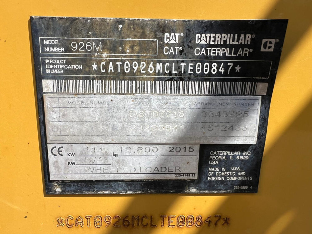 Caterpillar 926M wiellader