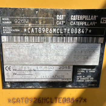 Caterpillar 926M wiellader