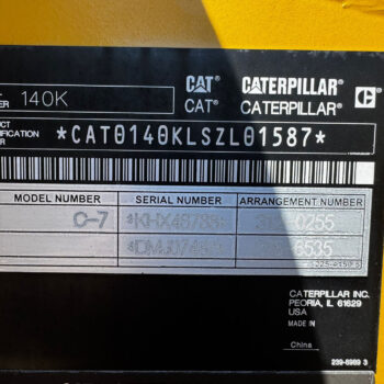 Caterpillar 140K grader