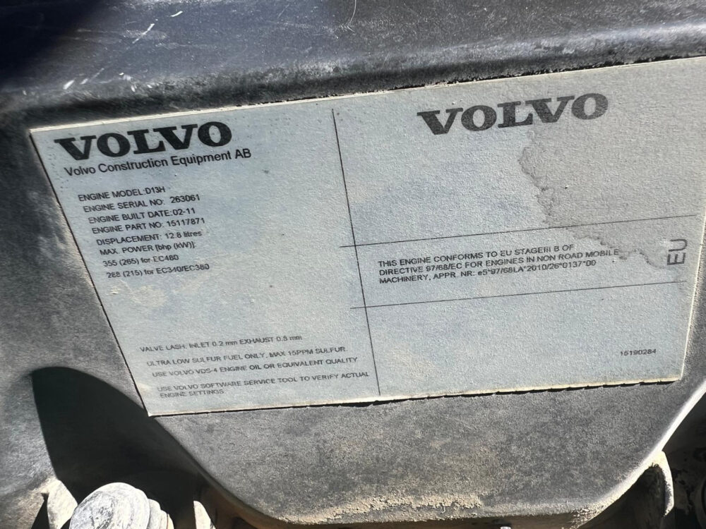 Volvo EC380 D rupsgraafmachine