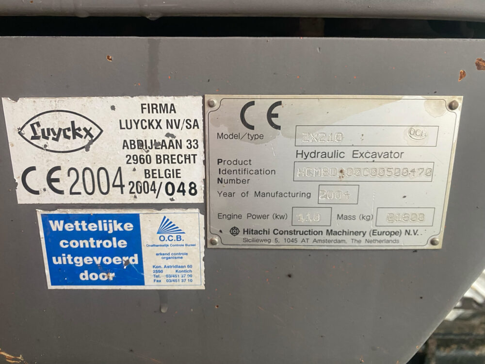 seHitachi ZX210 LC-1 rupsgraafmachine