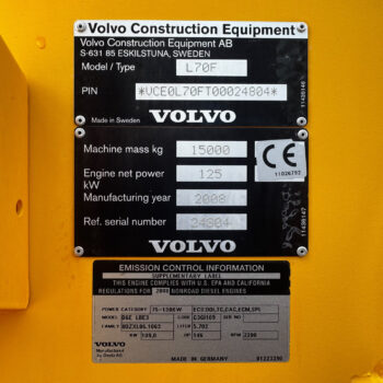 Volvo L70F wiellader CDC!! FULL SET