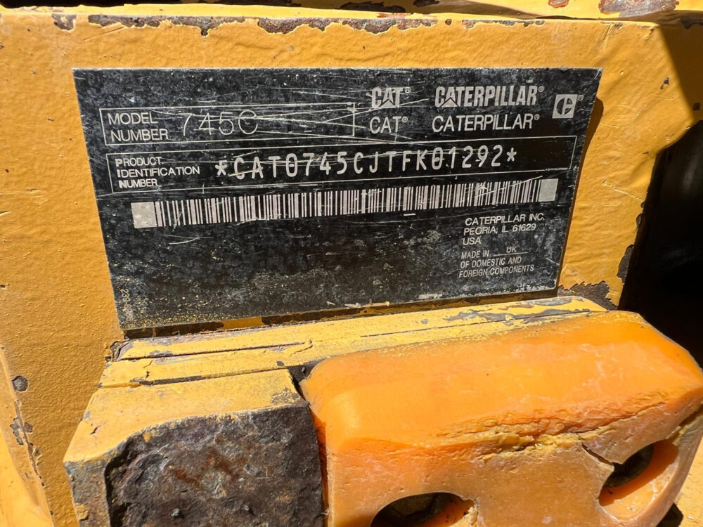 Caterpillar 745C 6×6 dumper