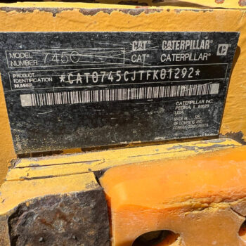 Caterpillar 745C 6×6 dumper