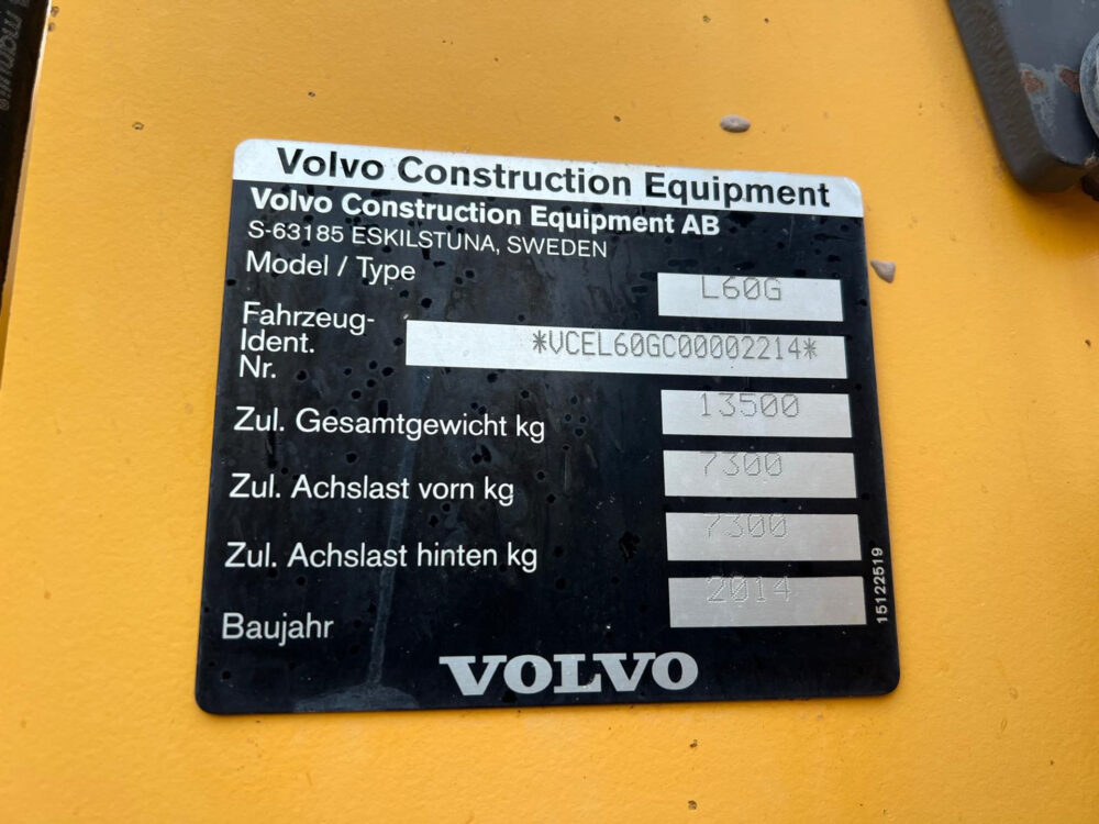 Volvo L60G wiellader