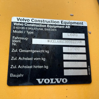 Volvo L60G wiellader