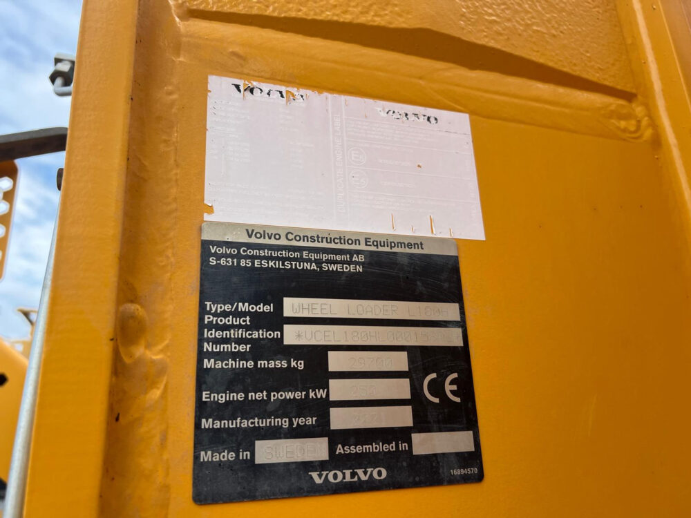 Volvo L180H wiellader