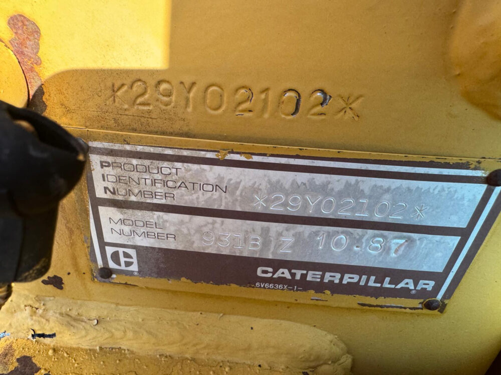 Caterpillar 931B rupslader