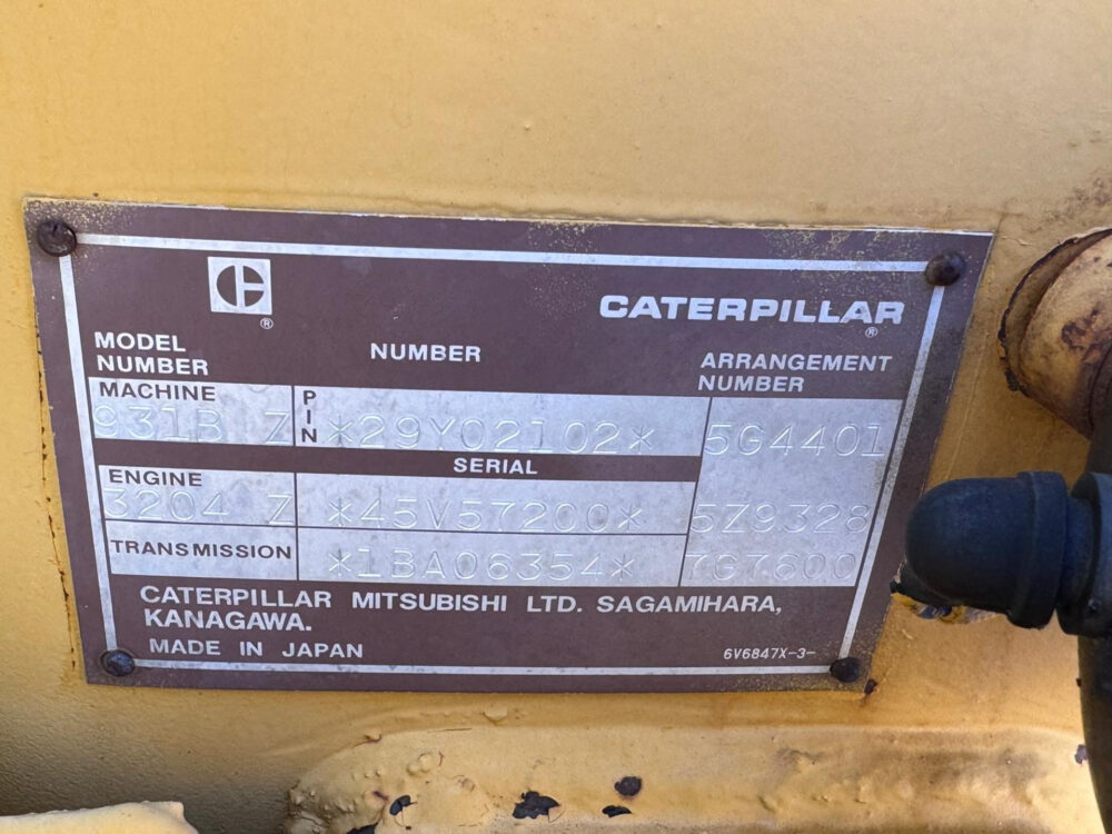 Caterpillar 931B rupslader