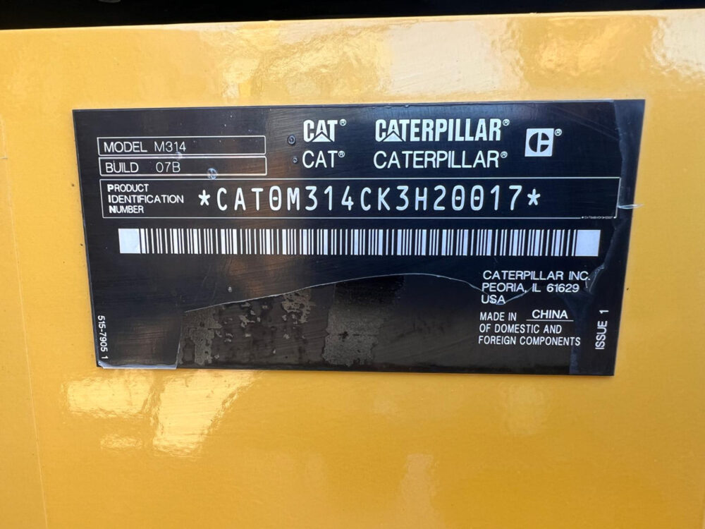 Caterpillar M314 mobiele graafmachine