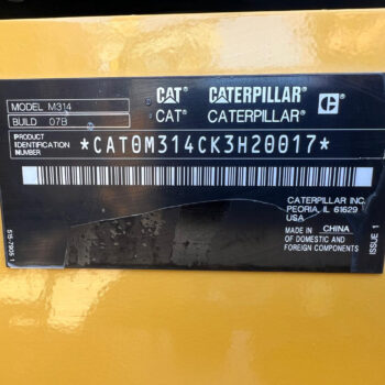 Caterpillar M314 mobiele graafmachine