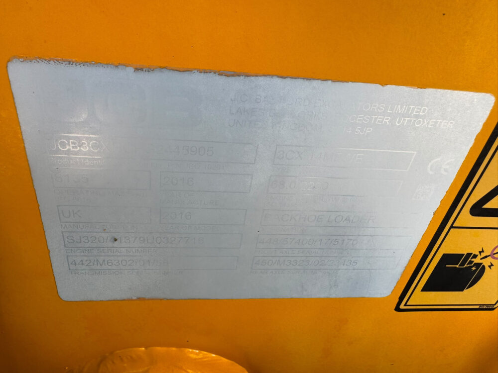 JCB 3CX easy control graaflaad combinati