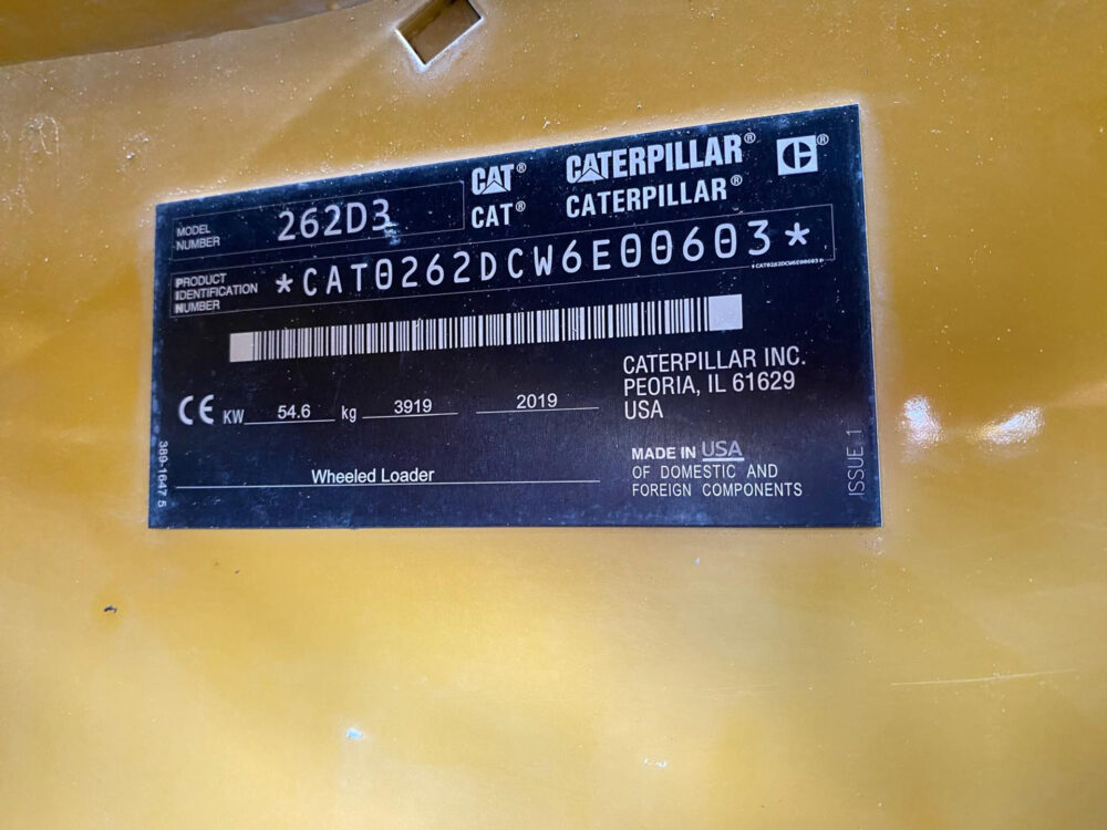 Caterpillar 262D3 schranklader