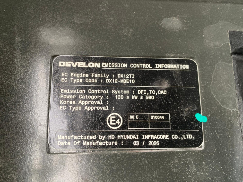 Develon Doosan DX360 LCA 7M Graafmachine