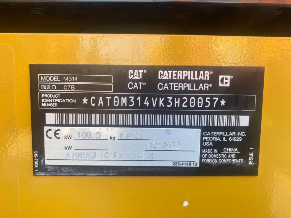 Caterpillar M314 mobiele graafmachine