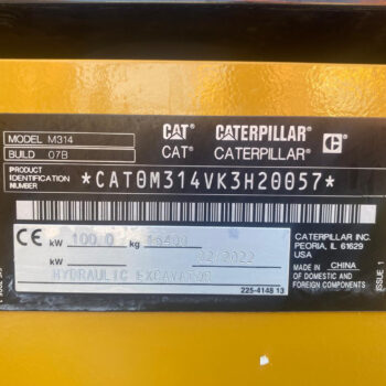 Caterpillar M314 mobiele graafmachine