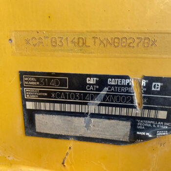 Caterpillar 314D LCR rupsgraafmachine