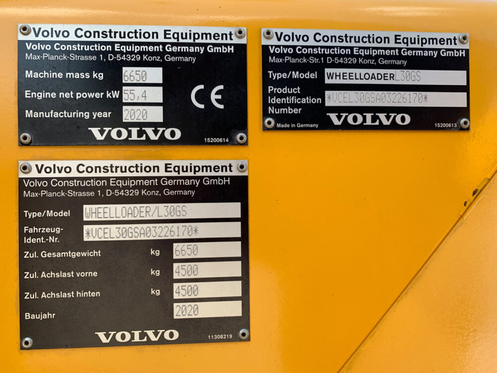Volvo L30GS speeder wiellader AIRCON