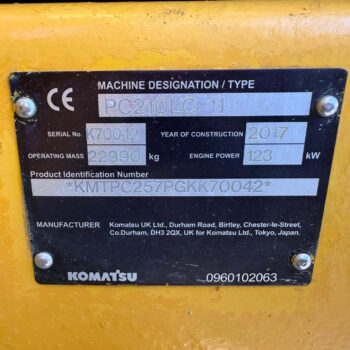 komatsu-pc210-11-rupsgraafmachine